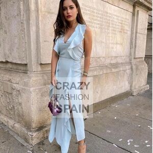 Zara slot ruffled dress